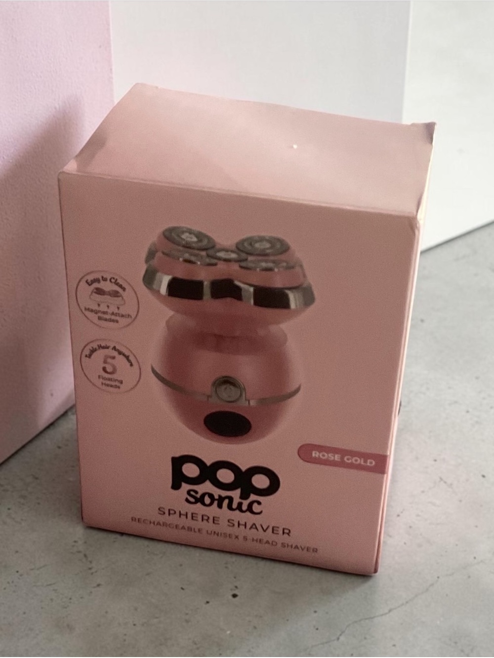 POPsonic Sphere Shaver in Rose Gold